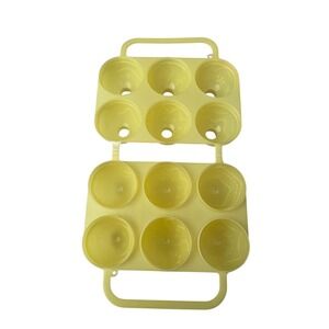 JELL-O Jello Jigglers VTG Easter Egg Mold Shots Shooters Etched Design Yellow